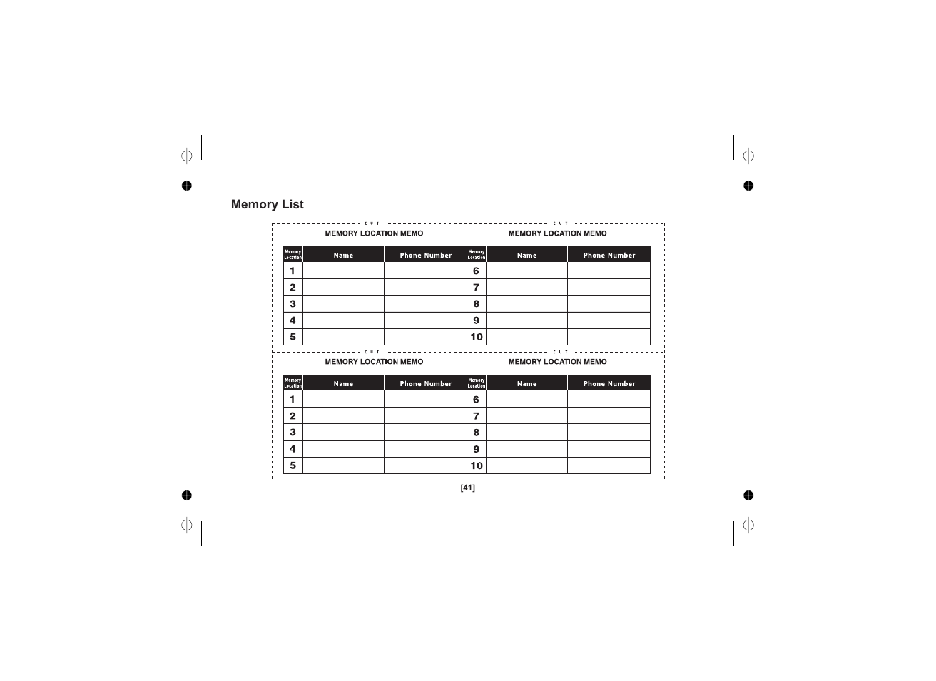 Uniden XS1215 +1 User Manual | Page 42 / 44