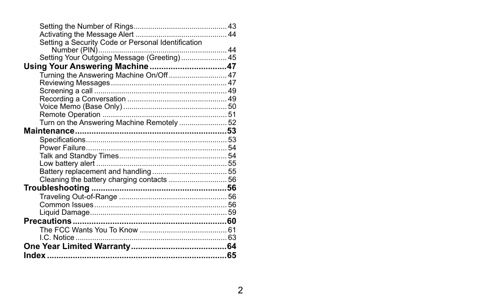 Uniden CXA 15698 User Manual | Page 3 / 72