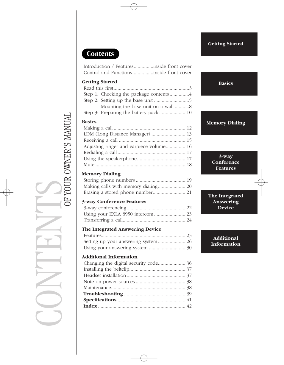 Uniden 8950 User Manual | Page 5 / 46