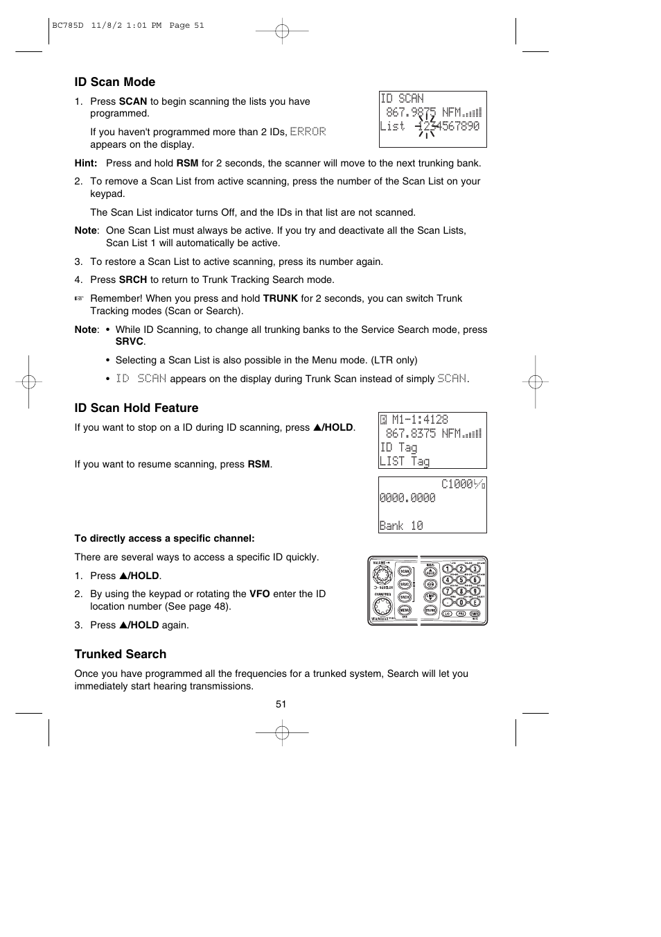 Uniden BC785D User Manual | Page 55 / 100