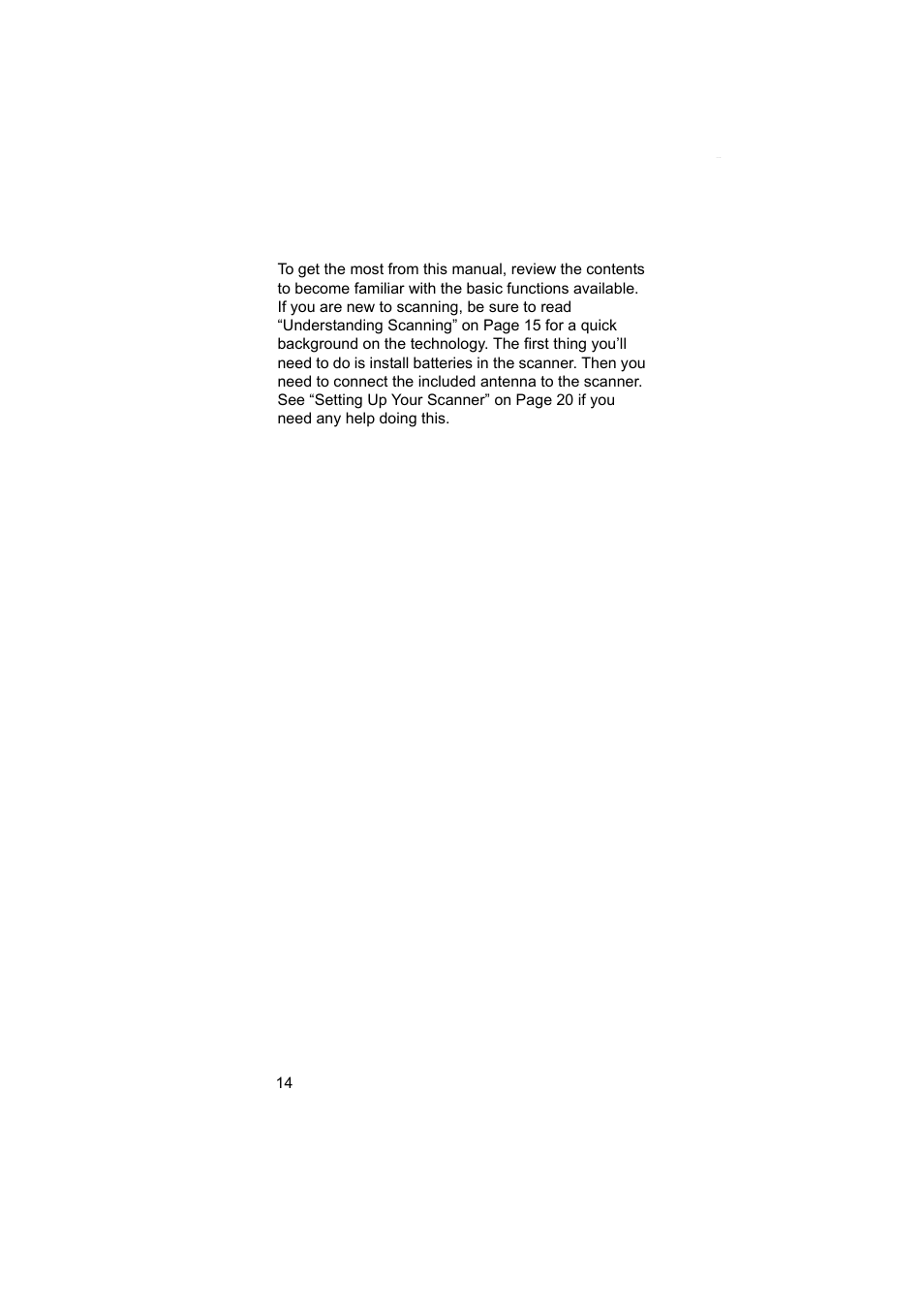Uniden BEARCAT UBC3500XLT User Manual | Page 14 / 94