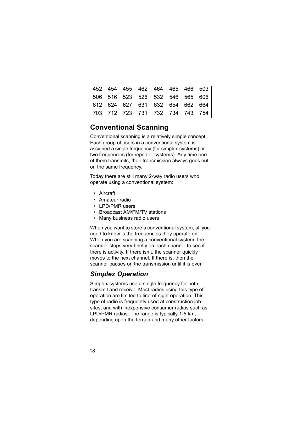 Conventional scanning | Uniden BEARCAT UBC3500XLT User Manual | Page 18 / 94