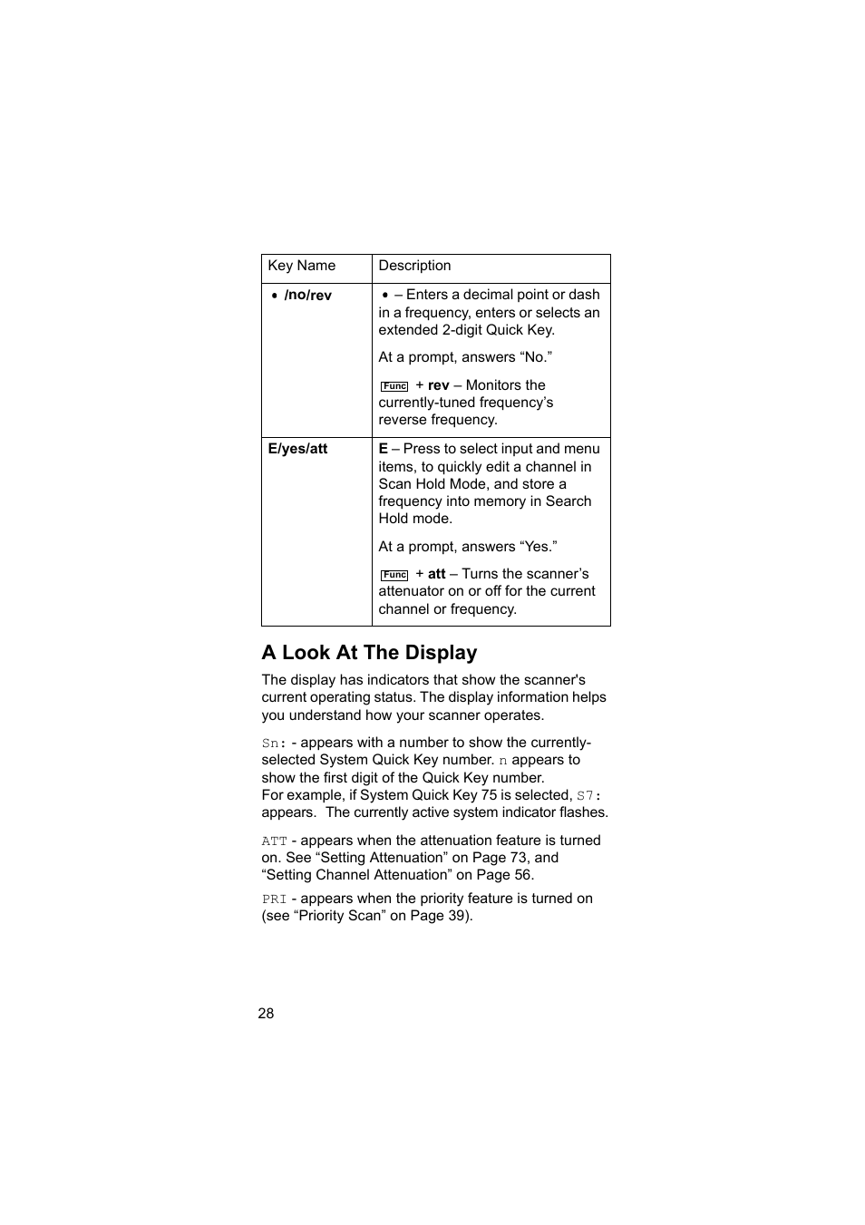 A look at the display | Uniden BEARCAT UBC3500XLT User Manual | Page 28 / 94