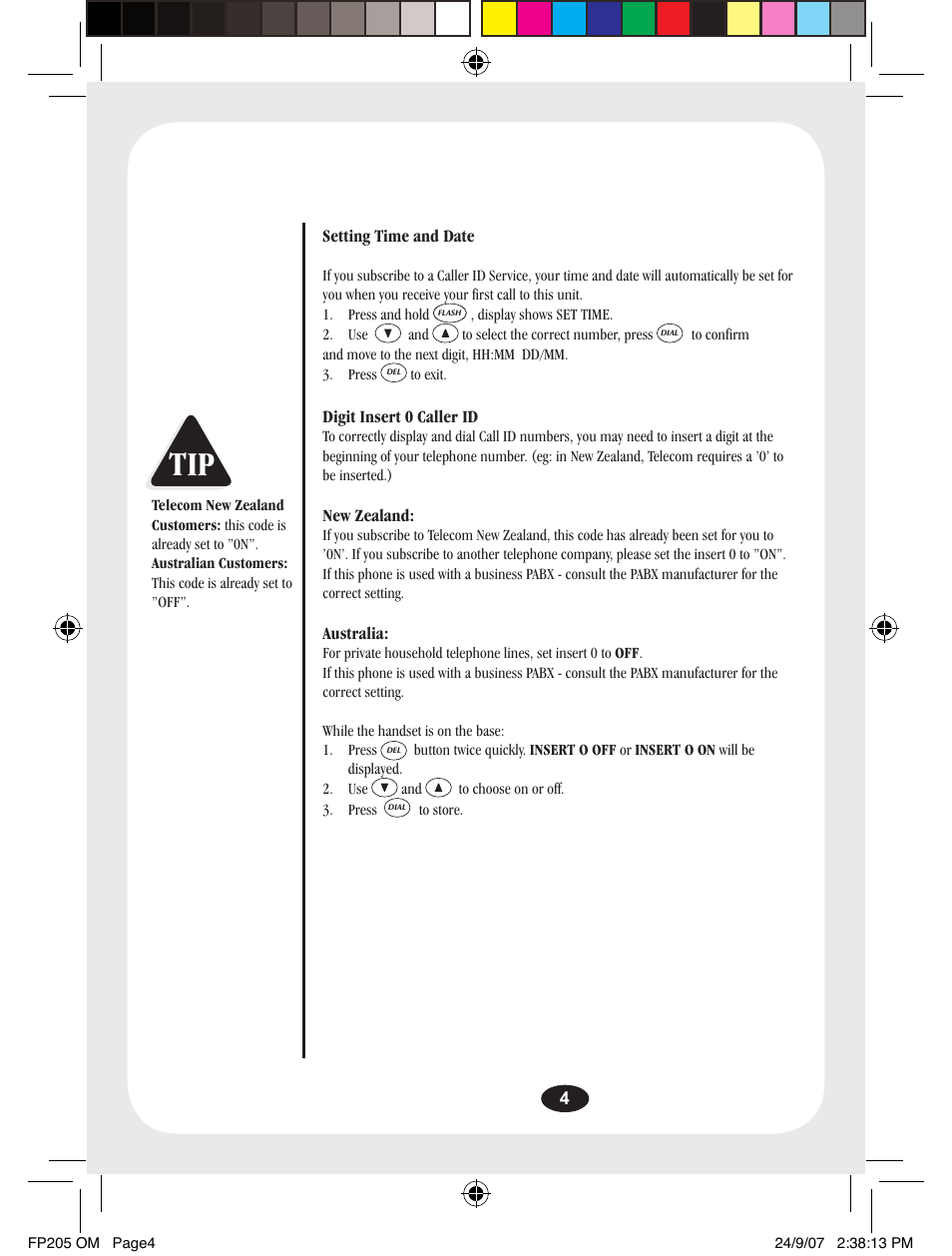 Uniden FP205 User Manual | Page 5 / 12