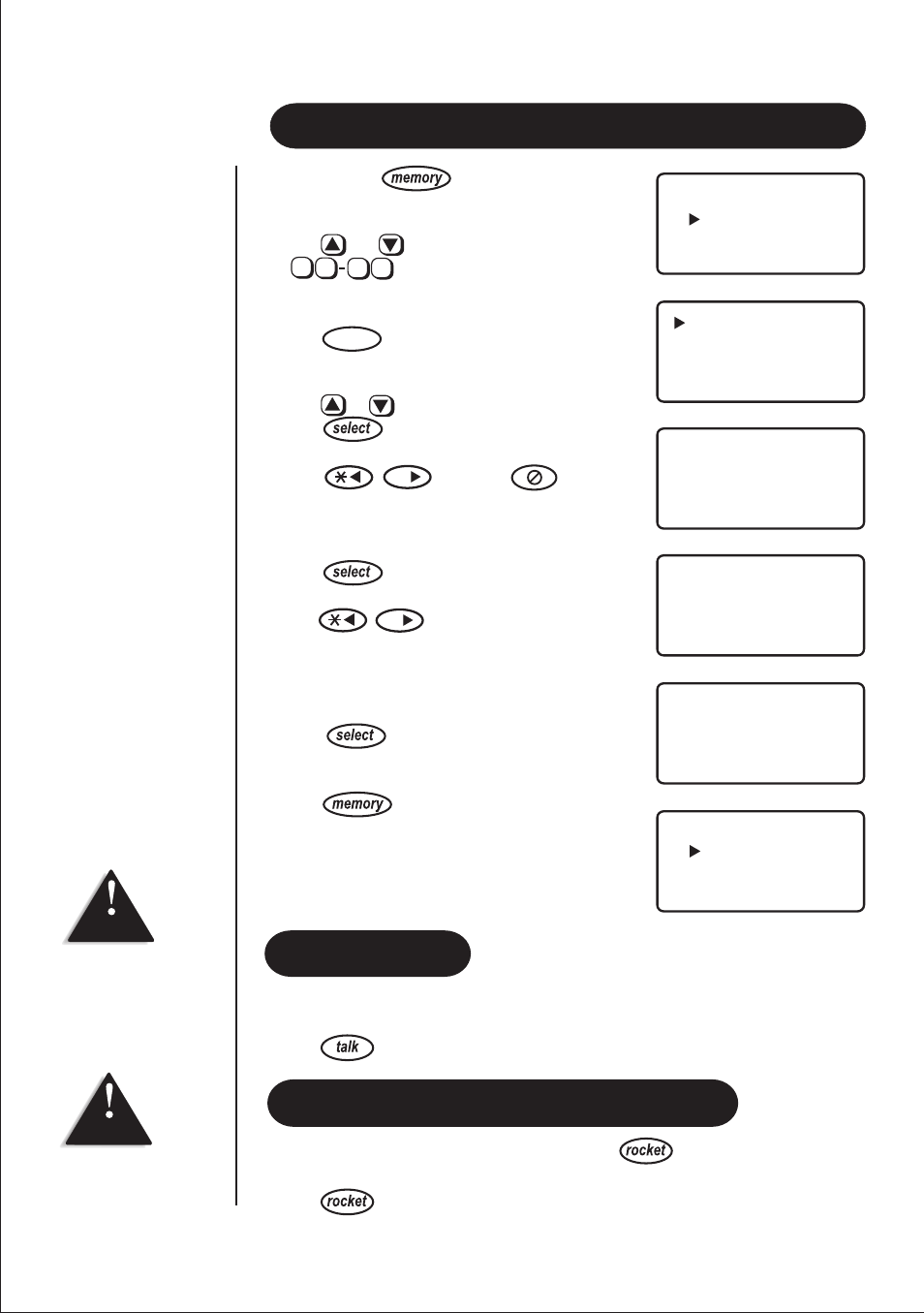 Editing a stored name and phone number, Rocket dial, Storing and editing the rocket dial | Uniden 2155 User Manual | Page 18 / 32