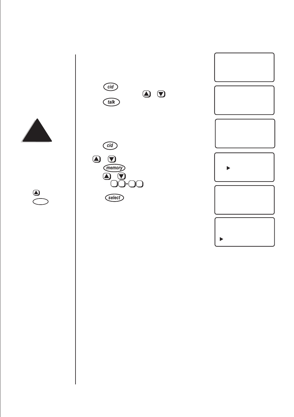 Using the caller id list | Uniden 2155 User Manual | Page 24 / 32