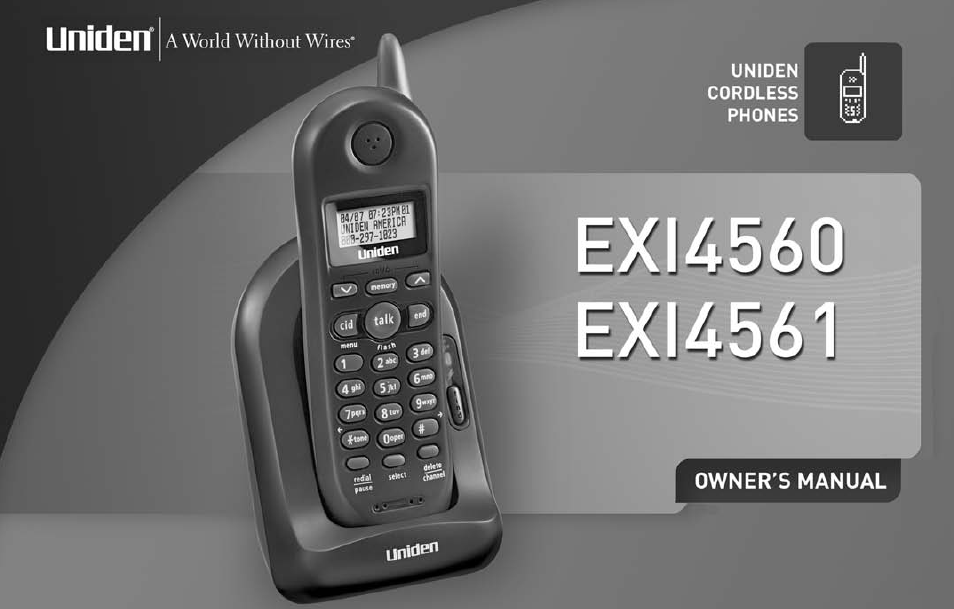 Uniden EXI4560 User Manual | 48 pages