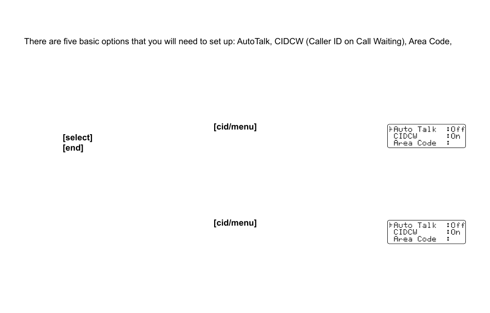 Basic setup, Activating autotalk, Activating caller id on call waiting | P.5 | Uniden EXI4560 User Manual | Page 16 / 48