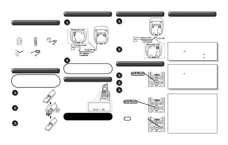 Setup guide | Uniden EXI4560 User Manual | Page 2 / 48