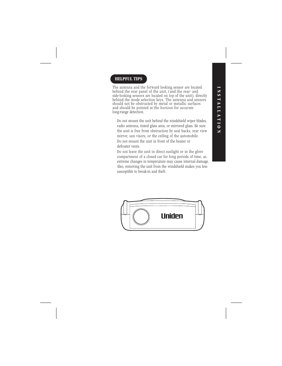 Uniden LRD 6250SWS User Manual | Page 11 / 23