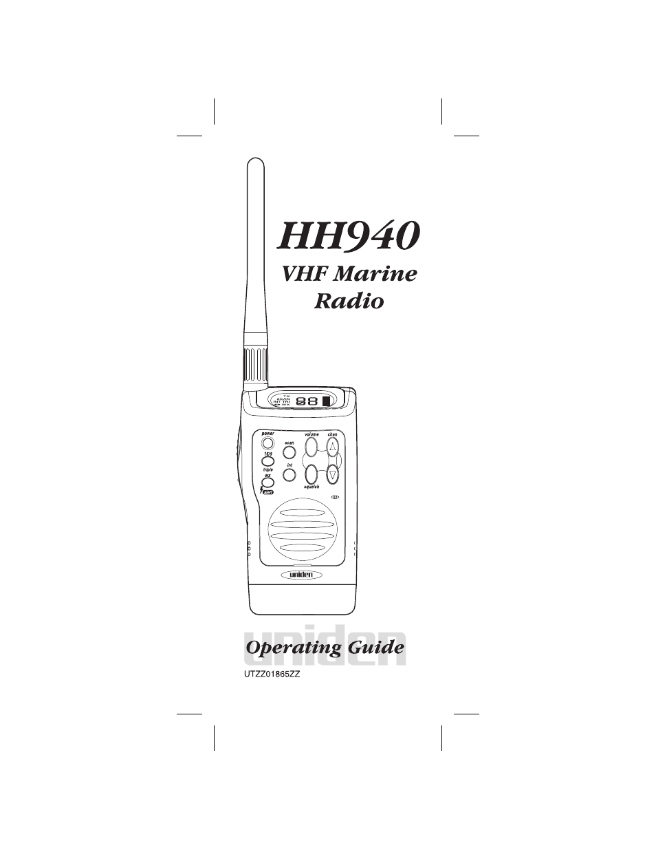 Uniden VHF HH940 User Manual | 23 pages