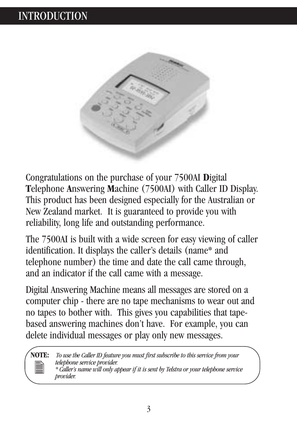 Introduction | Uniden 7500AI User Manual | Page 6 / 39