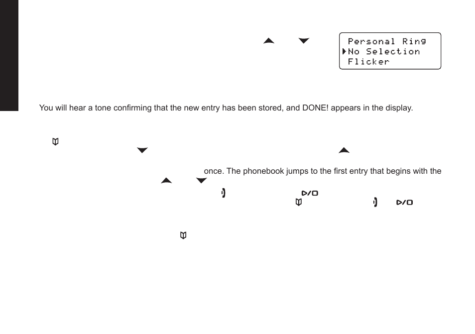 Finding a phonebook entry, Editing an existing phonebook entry | Uniden DECT2085 User Manual | Page 28 / 72