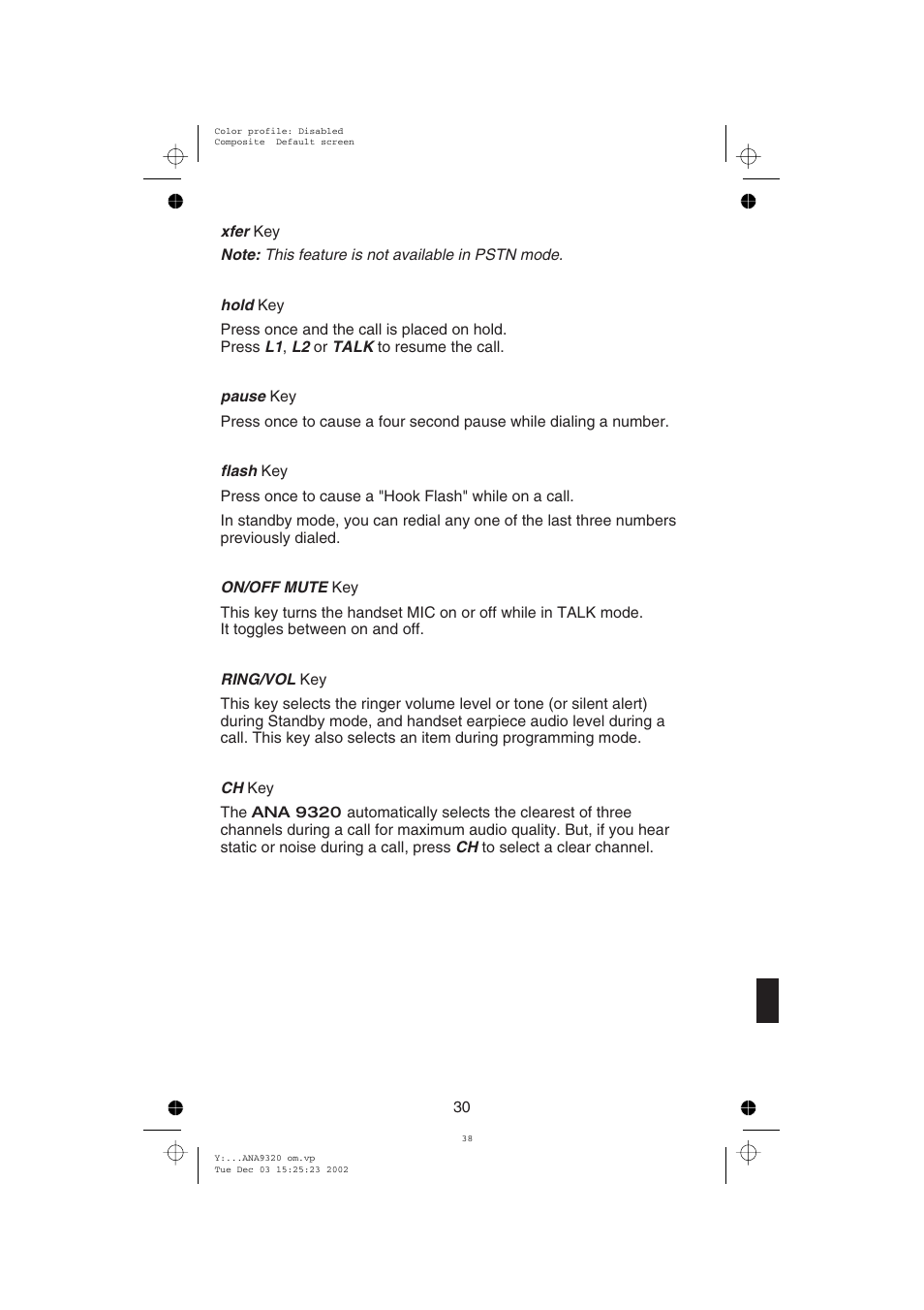 Uniden ANA9320 User Manual | Page 36 / 41