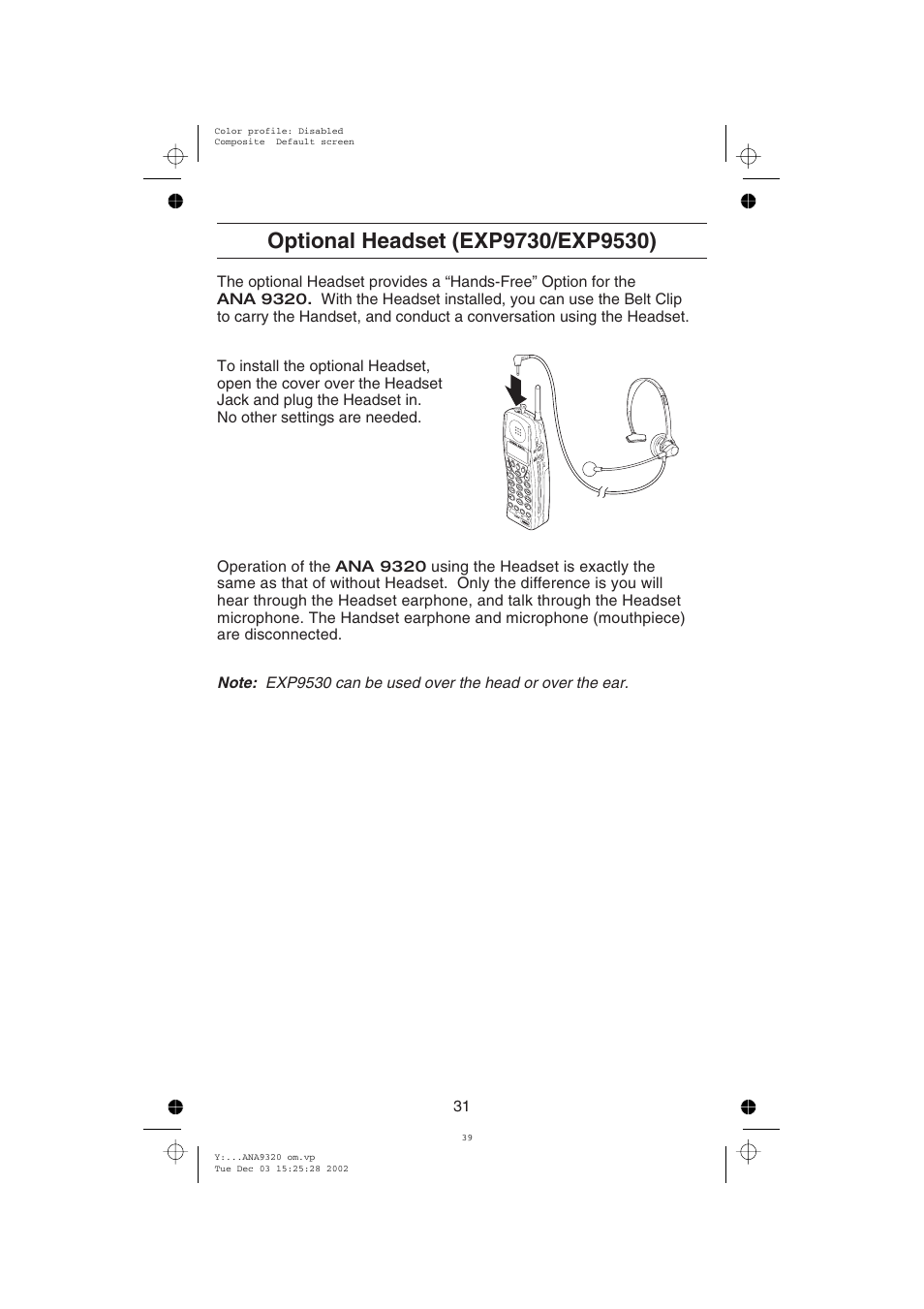 Uniden ANA9320 User Manual | Page 37 / 41