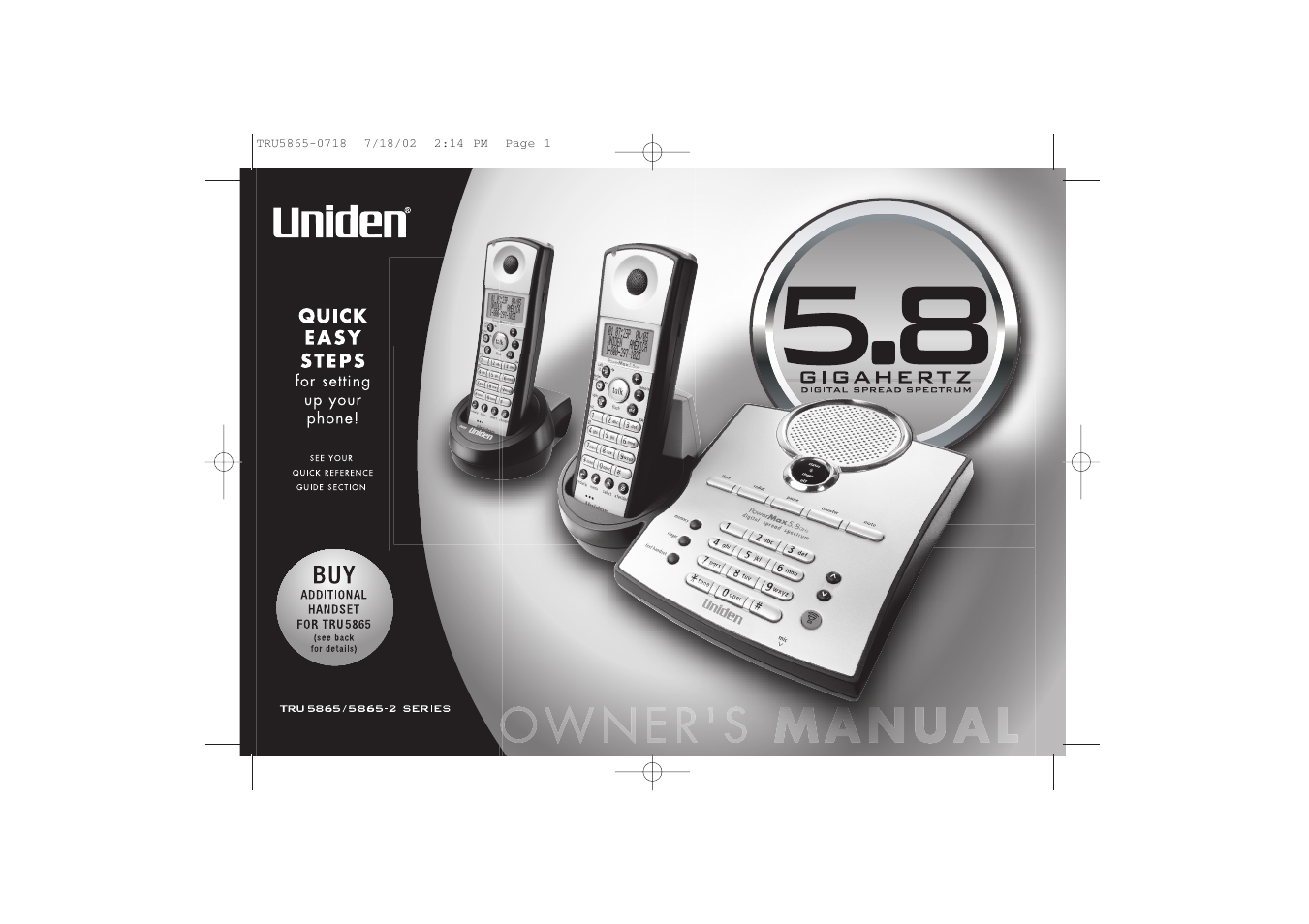 Uniden Cordless Telephon User Manual | 57 pages
