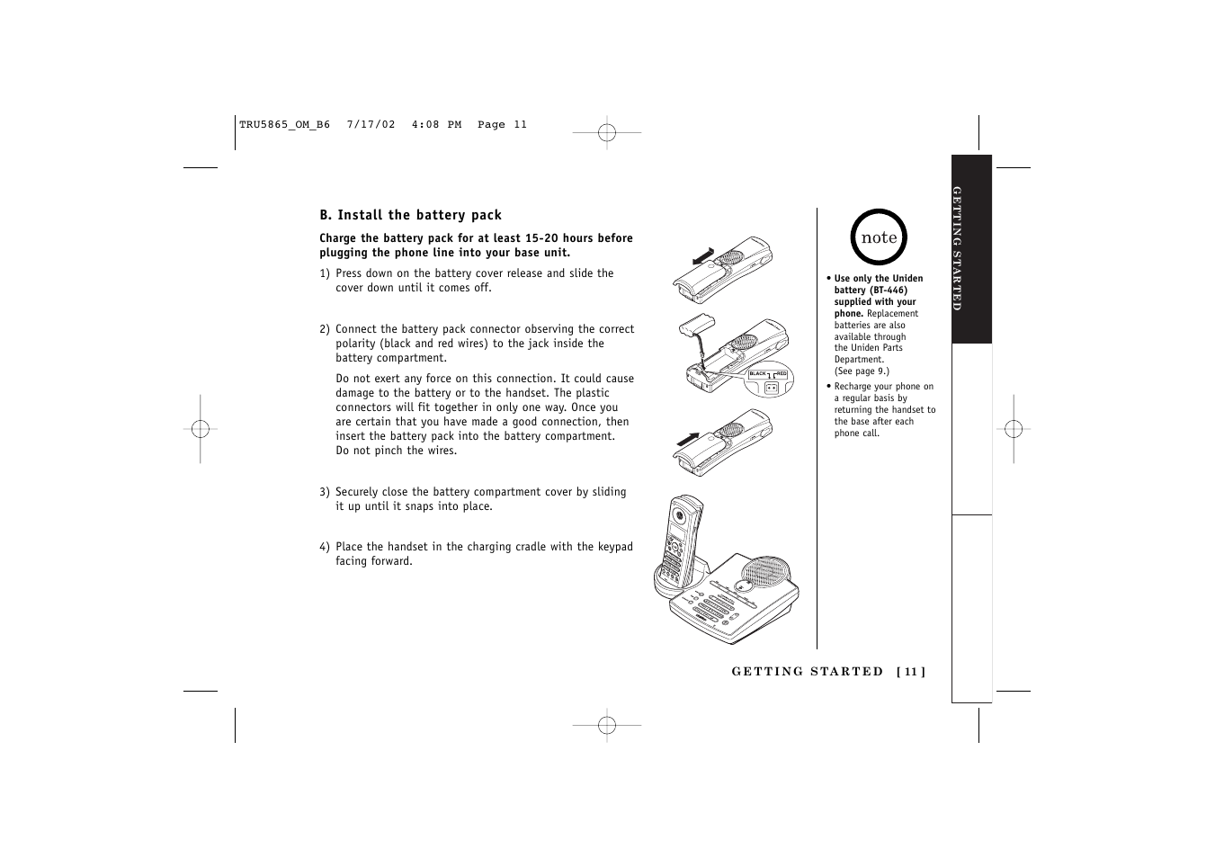 Uniden Cordless Telephon User Manual | Page 12 / 57