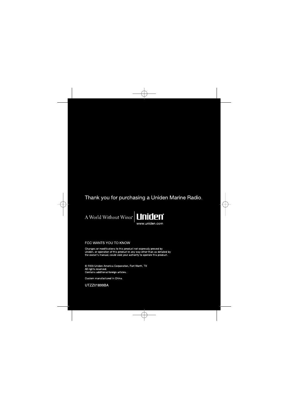 Uniden MH120 User Manual | Page 32 / 32