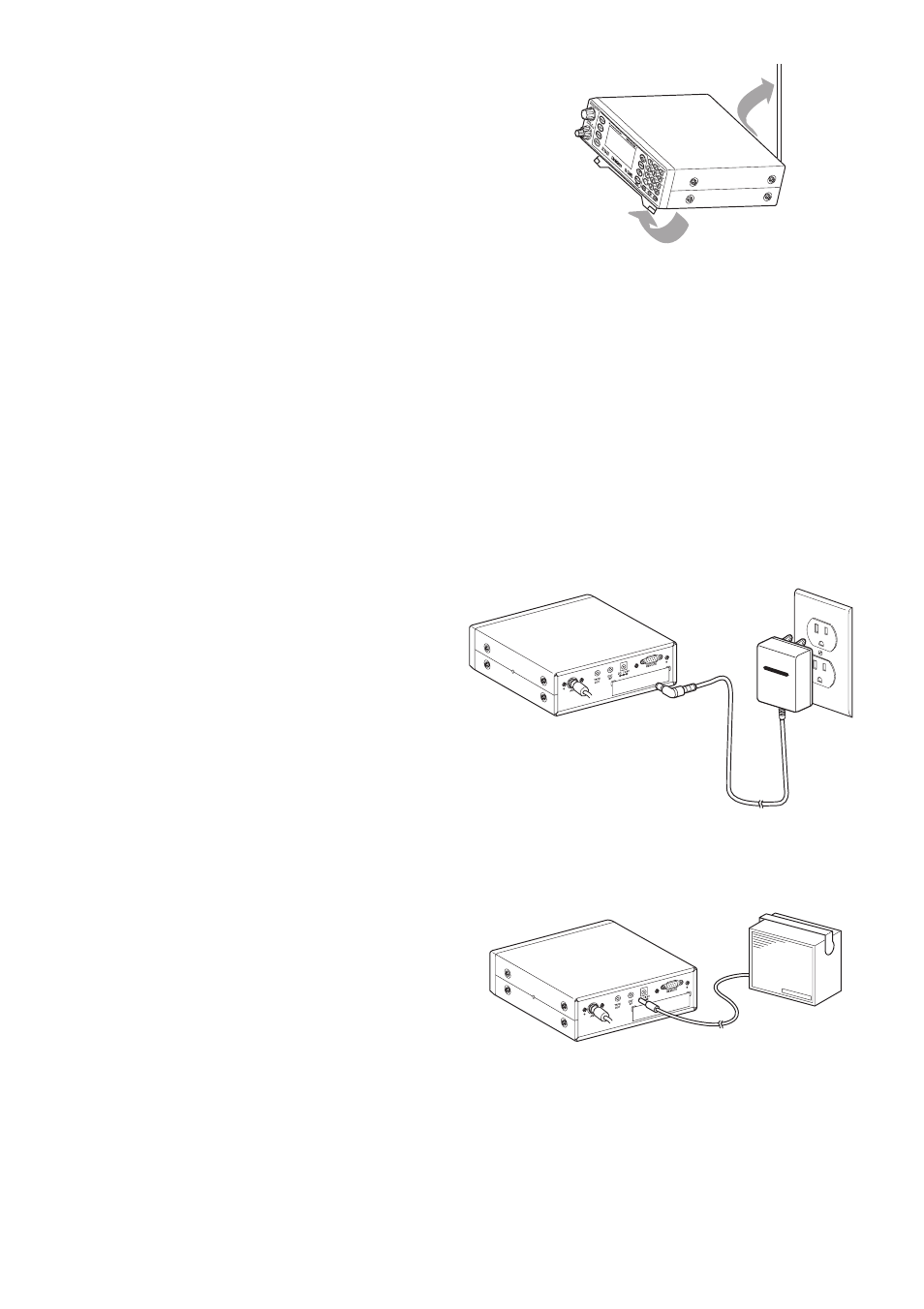 Desktop installation, Applying power using standard ac power, Connecting an external speaker | Uniden UBC780XLT User Manual | Page 18 / 92