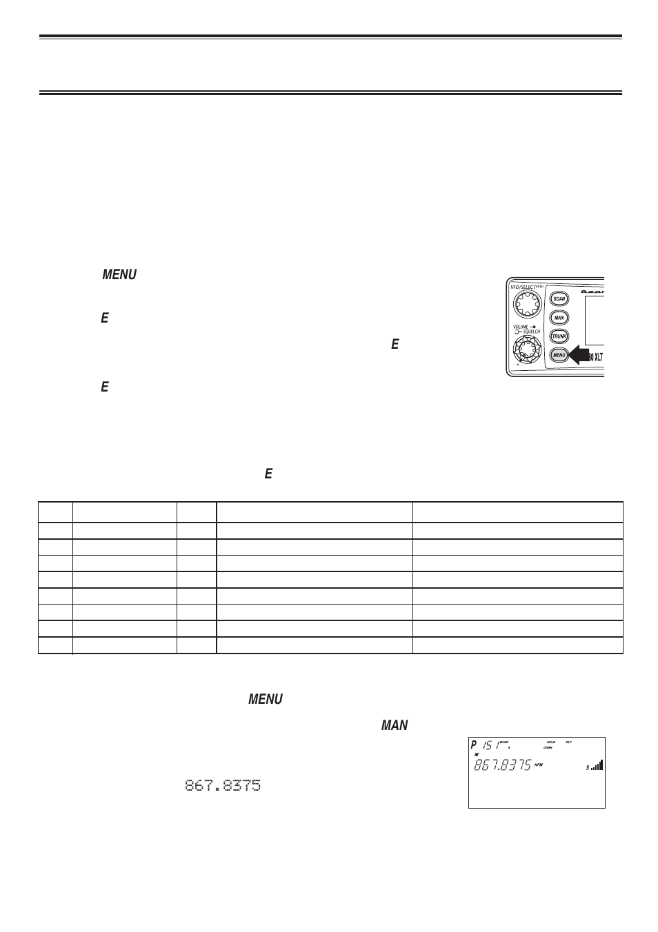 Programming and receiving trunked systems, Programming trunking frequencies | Uniden UBC780XLT User Manual | Page 43 / 92