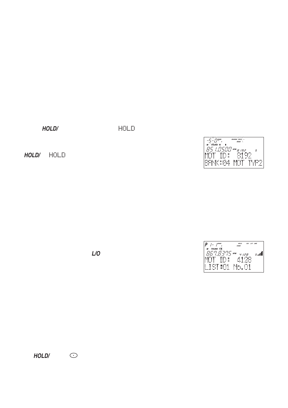 Id hold and direct entry id hold mode, Hold, Id lockout | Uniden UBC780XLT User Manual | Page 46 / 92