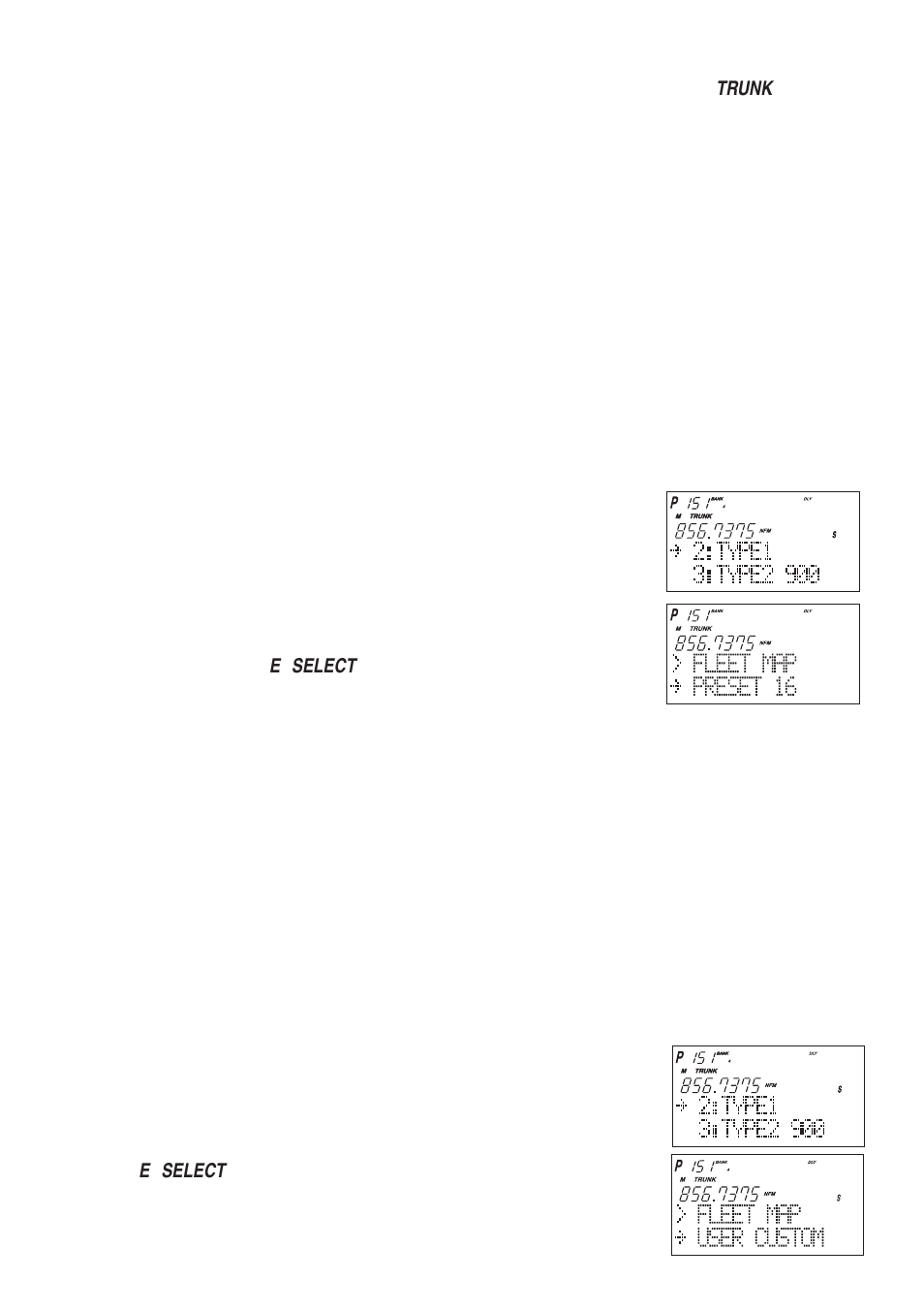 Fleet map programming, Selecting preset fleet map, Programming a fleet map | Uniden UBC780XLT User Manual | Page 60 / 92