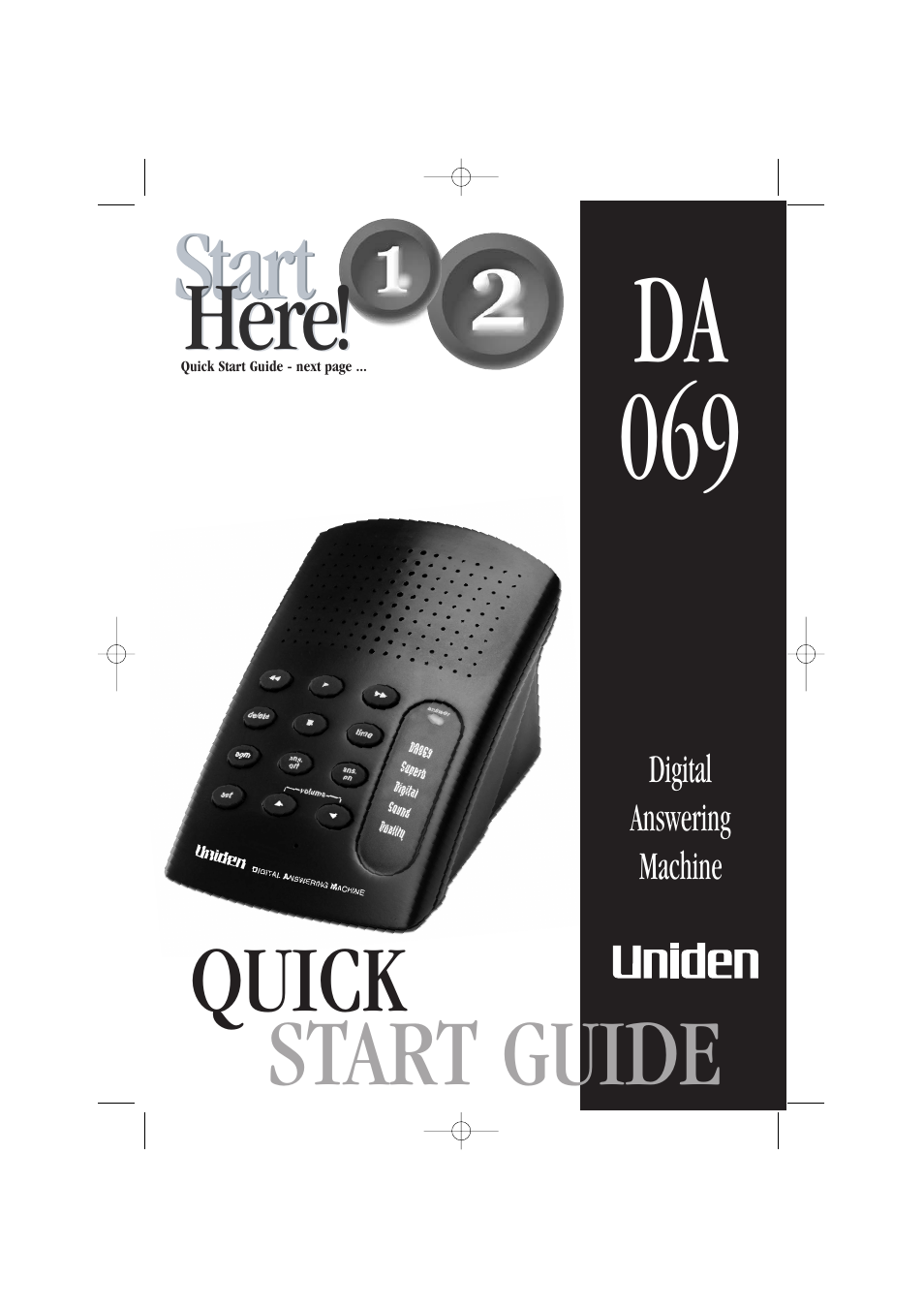 Uniden DA069 User Manual | 12 pages