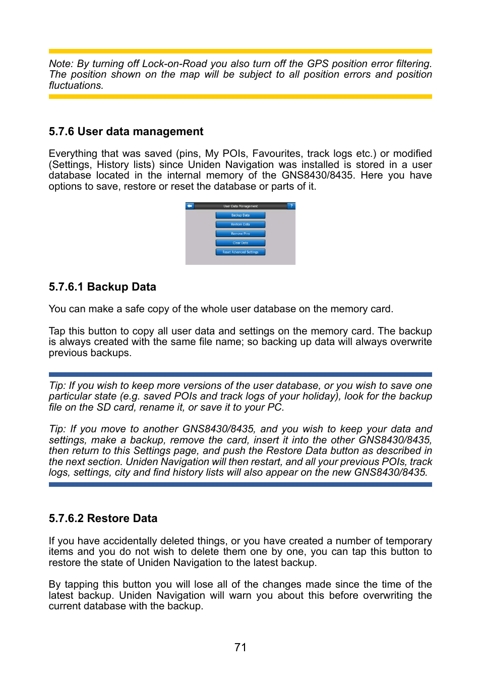 Uniden GNS8435 User Manual | Page 99 / 120