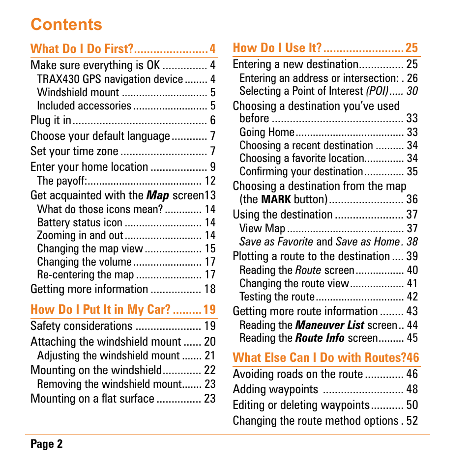 Uniden TRAX430 User Manual | Page 2 / 84