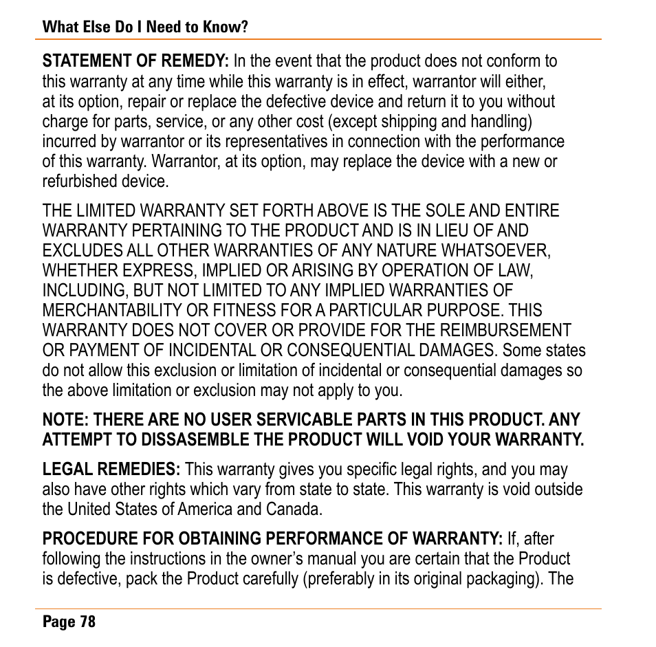 Uniden TRAX430 User Manual | Page 78 / 84