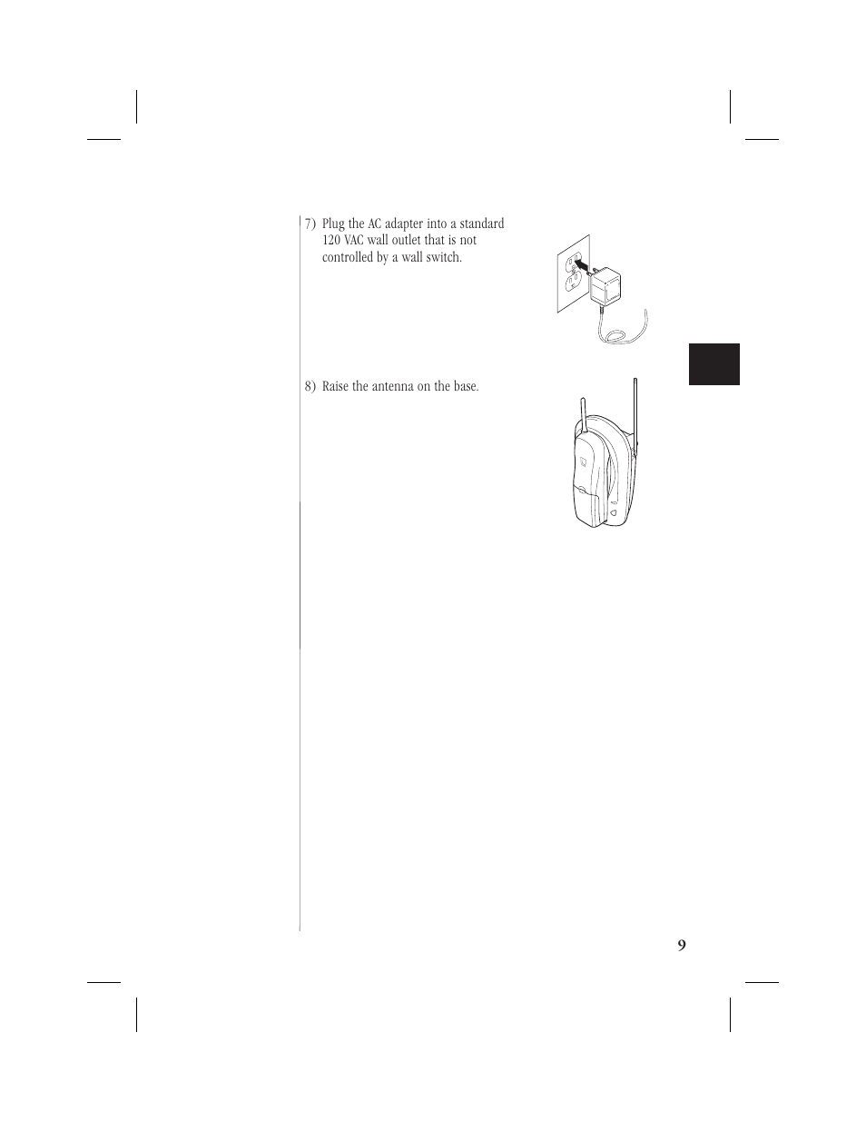 Setting the pulse/tone switch 12, Adjusting the ringer and volume controls 12 | Uniden 1EXI7960 User Manual | Page 13 / 33