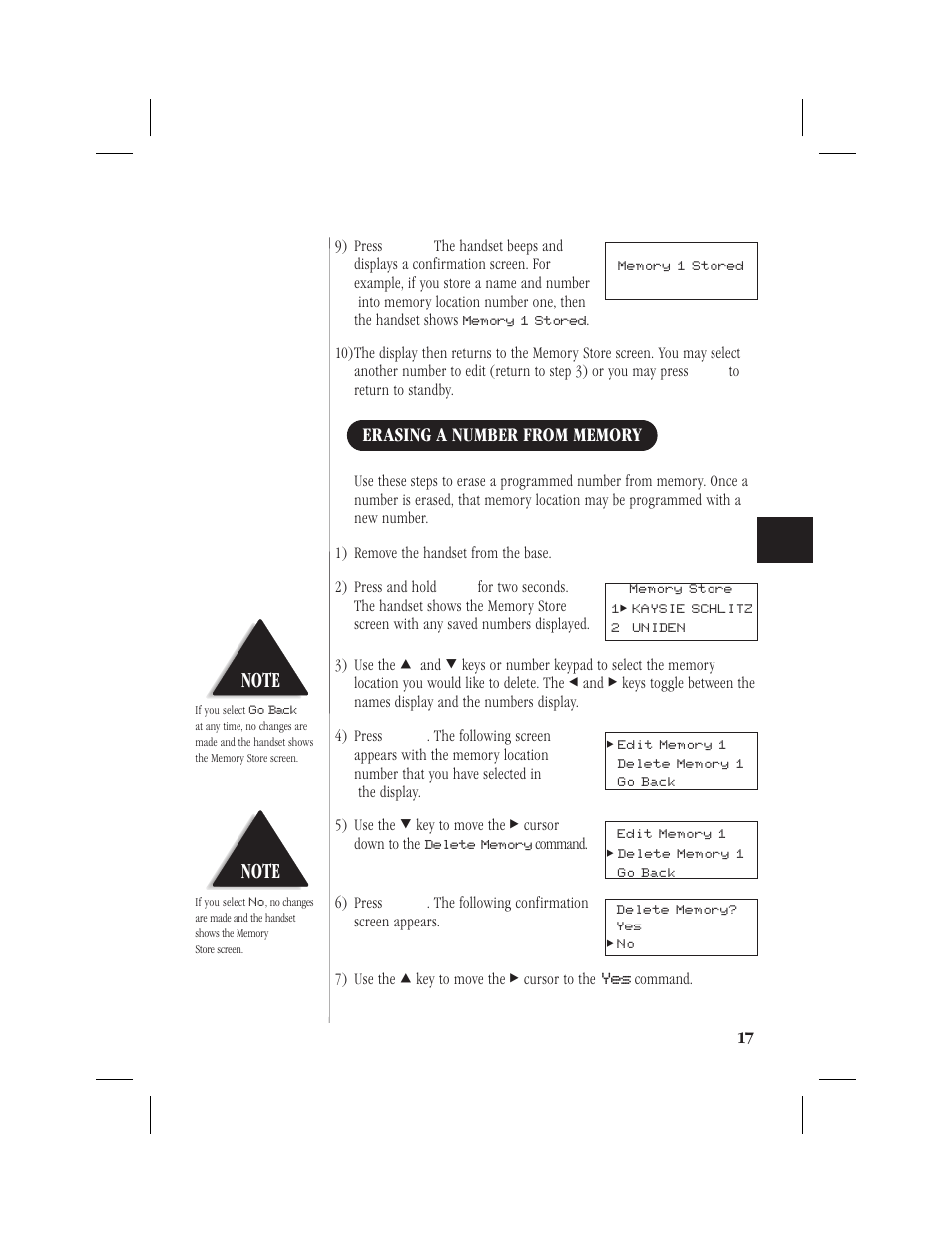 Uniden 1EXI7960 User Manual | Page 21 / 33