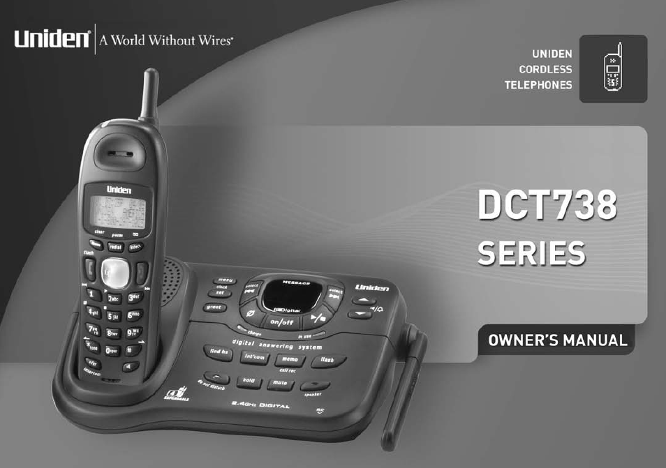 Uniden DCT738 User Manual | 76 pages