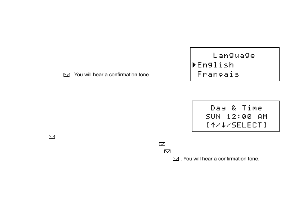 Basic setup, Selecting a language, Setting the day and time | Uniden DCT738 User Manual | Page 17 / 76