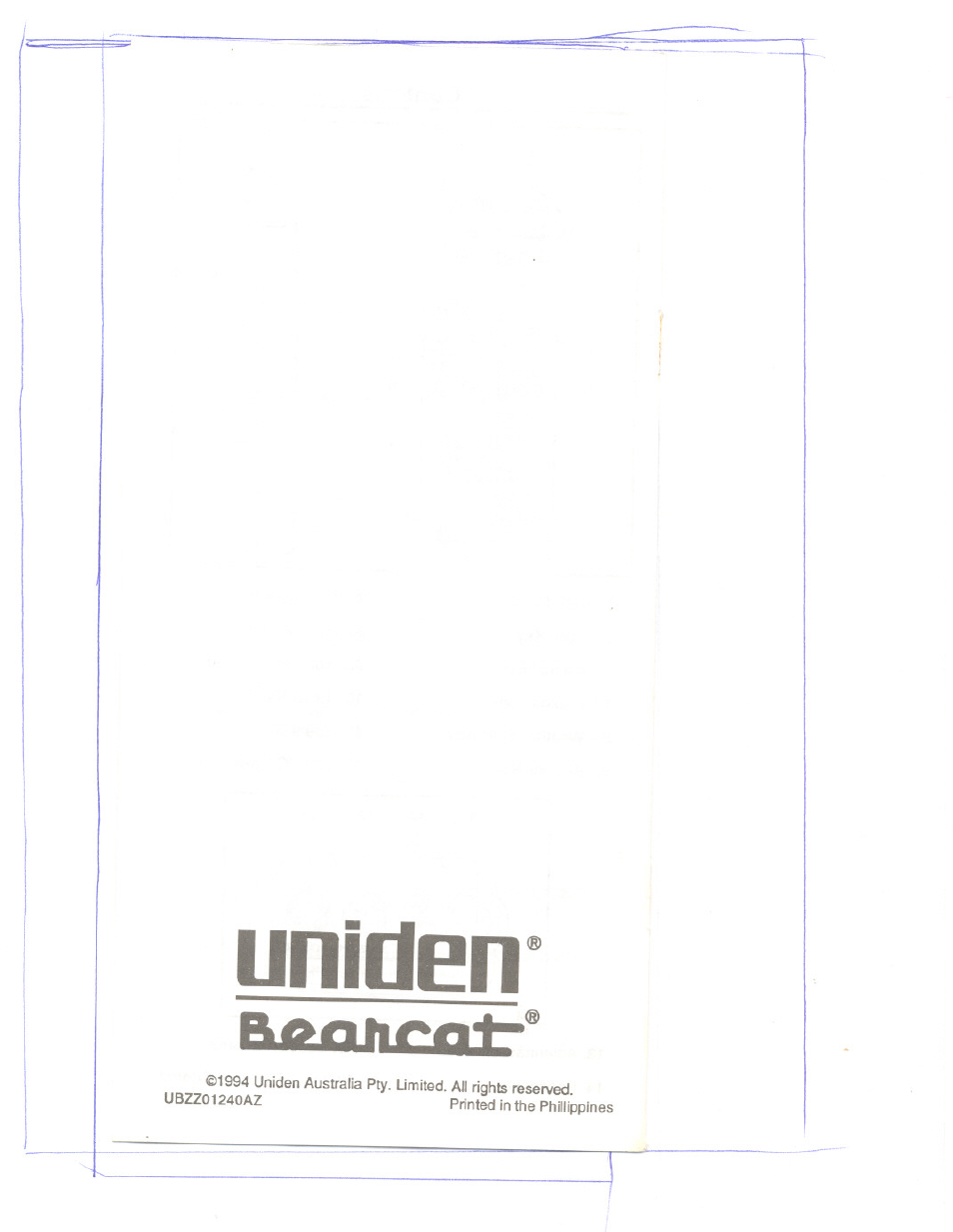 Uniden | Uniden UBC60XLT User Manual | Page 28 / 28