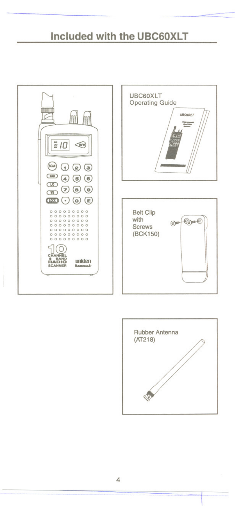Uniden UBC60XLT User Manual | Page 6 / 28