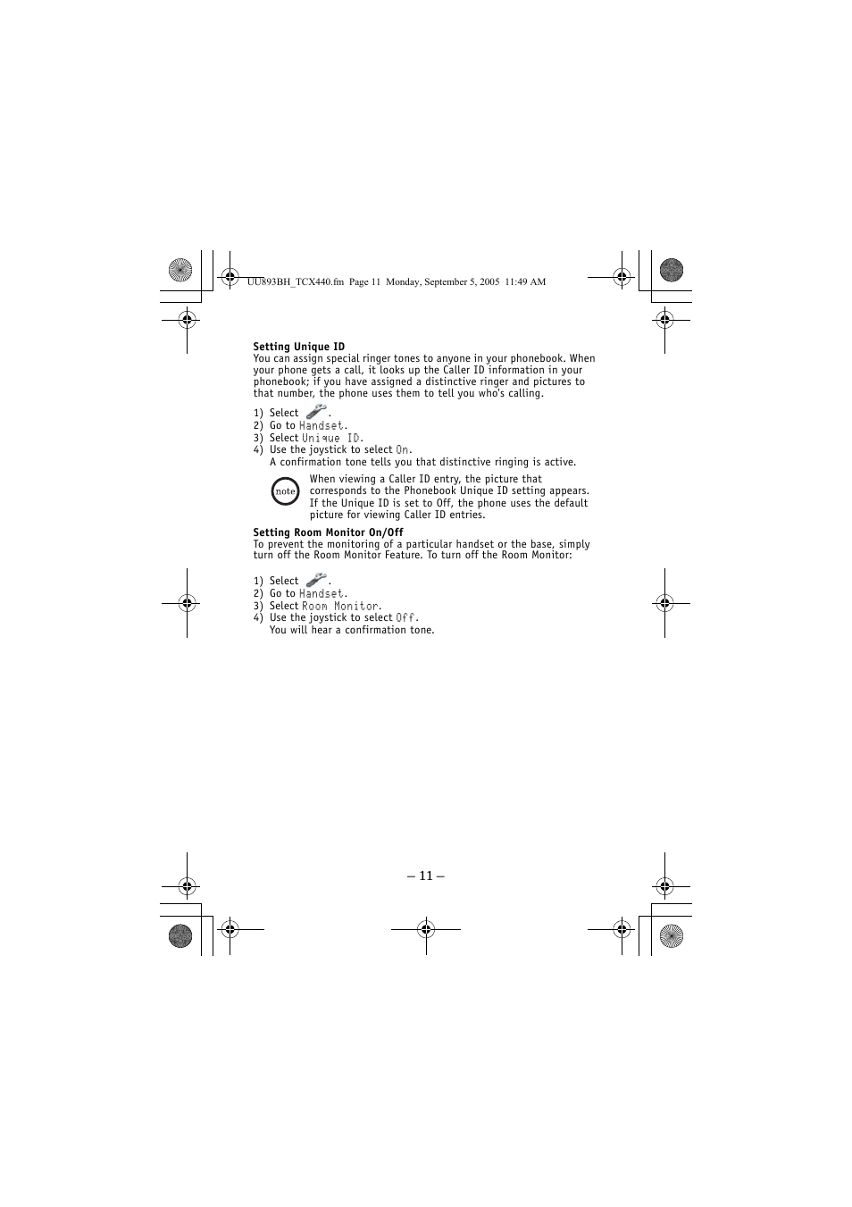 Uniden TCX4 User Manual | Page 11 / 16