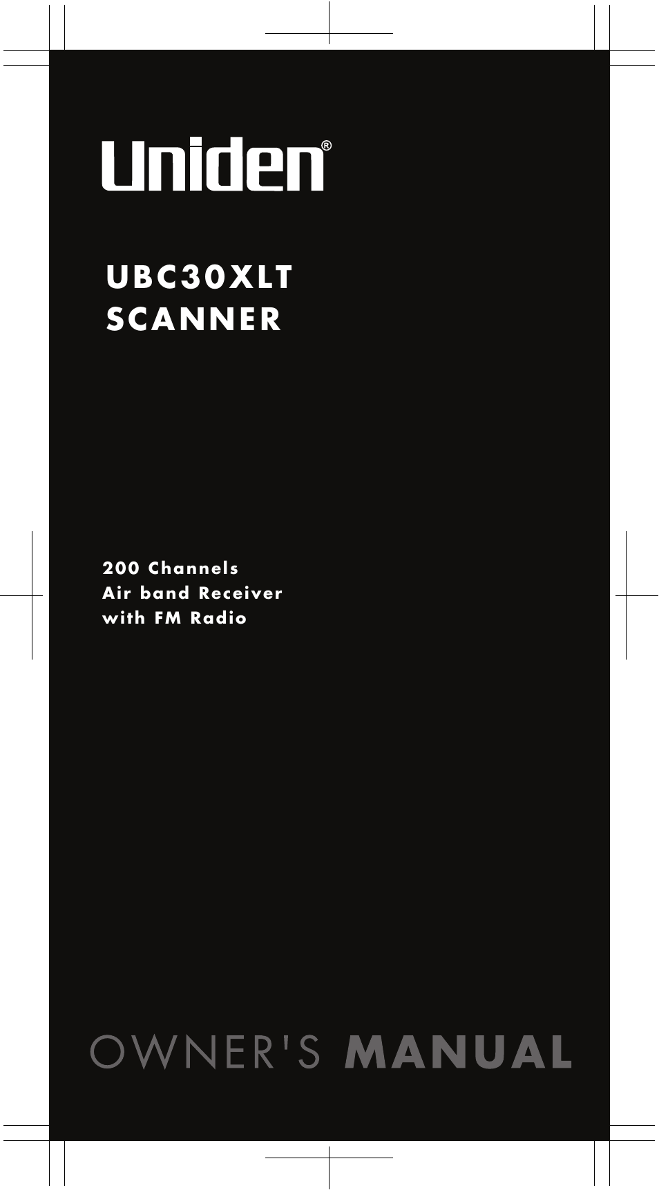 Uniden UBC30XLT User Manual | 40 pages