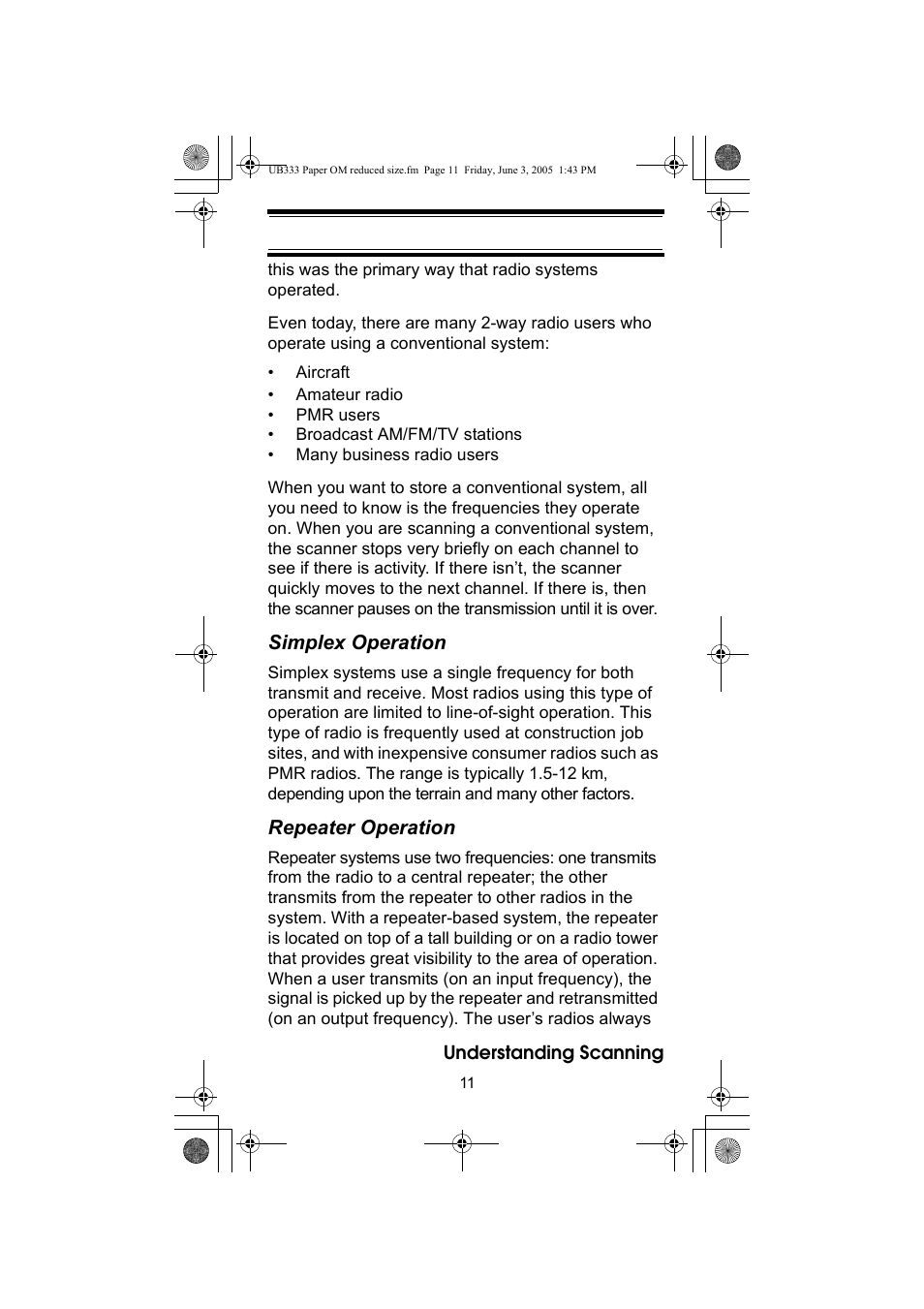 Uniden UBC30XLT User Manual | Page 11 / 40