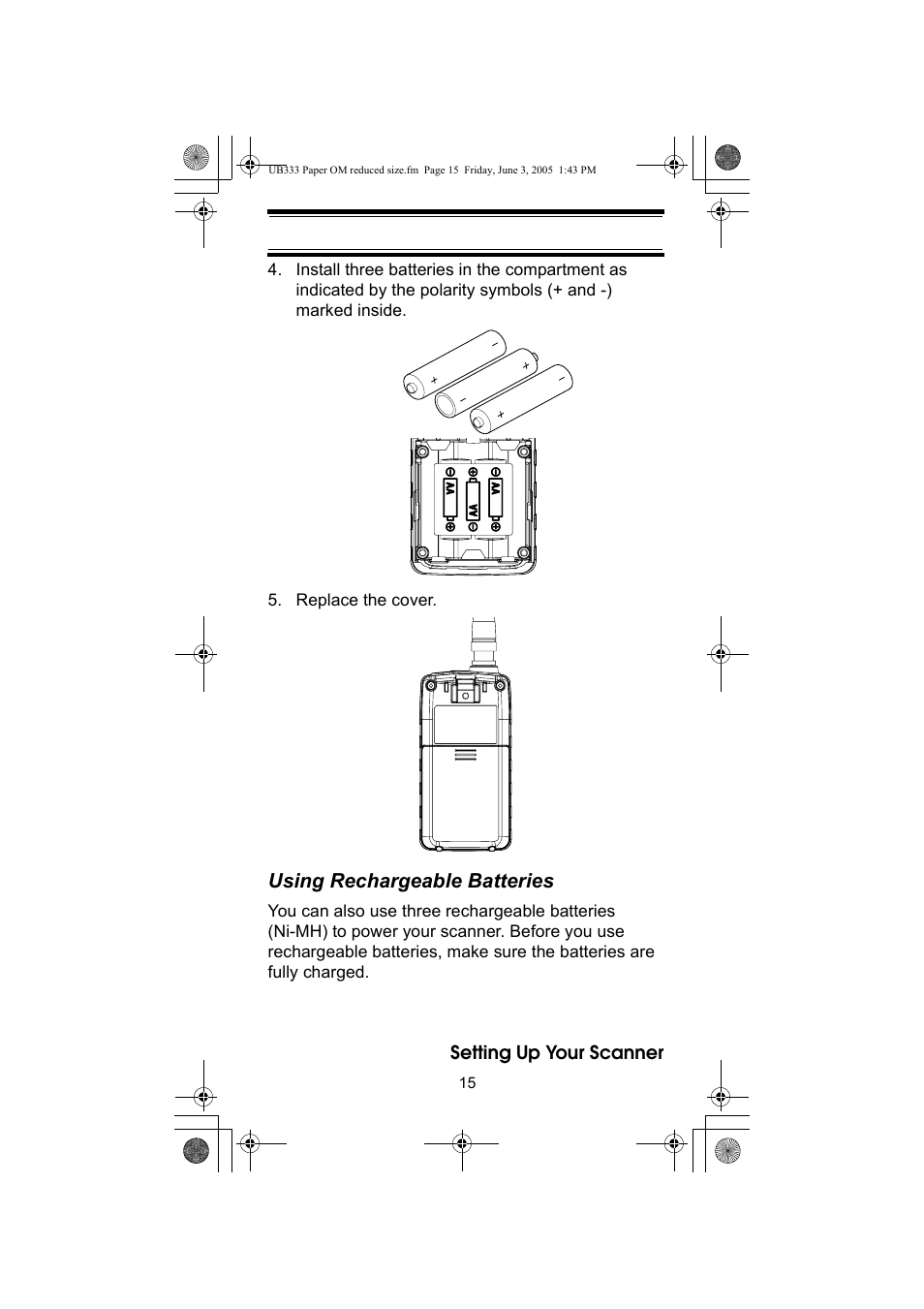 Uniden UBC30XLT User Manual | Page 15 / 40