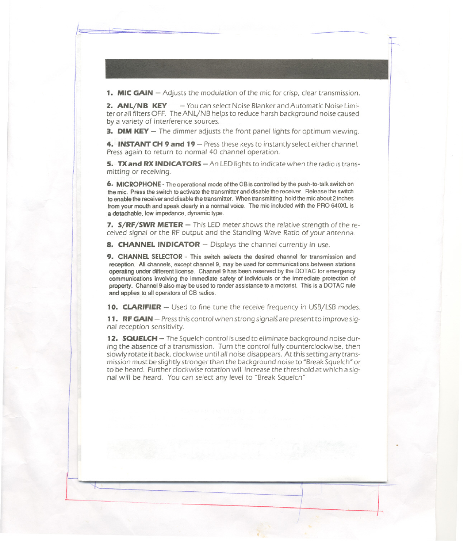 Uniden PRO 640XL User Manual | Page 3 / 12