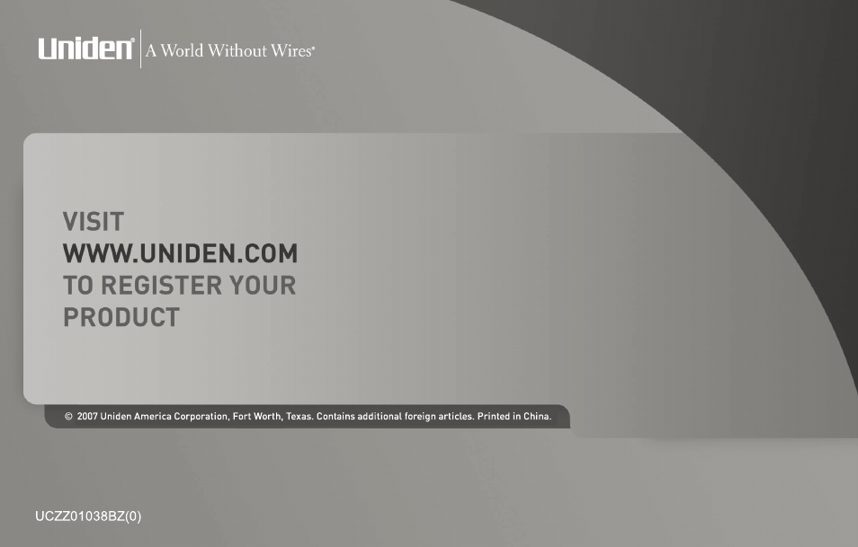 Uniden DXAI5688 User Manual | Page 68 / 68