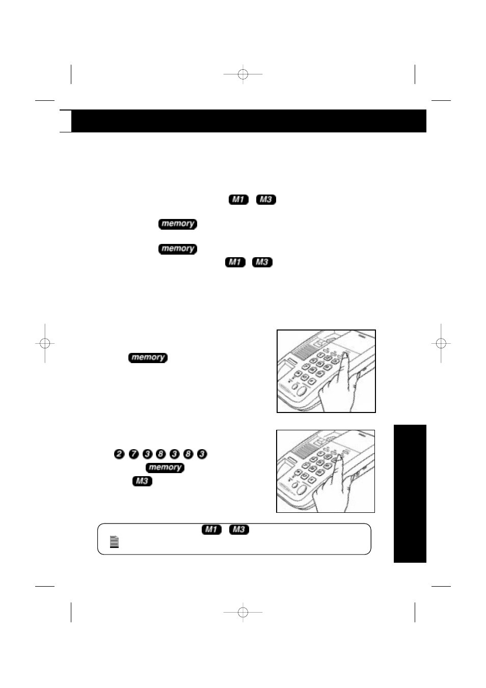 Using your fp100, Memory dial numbers, Storing one-touch speed dial memories | Uniden FP100 User Manual | Page 13 / 20