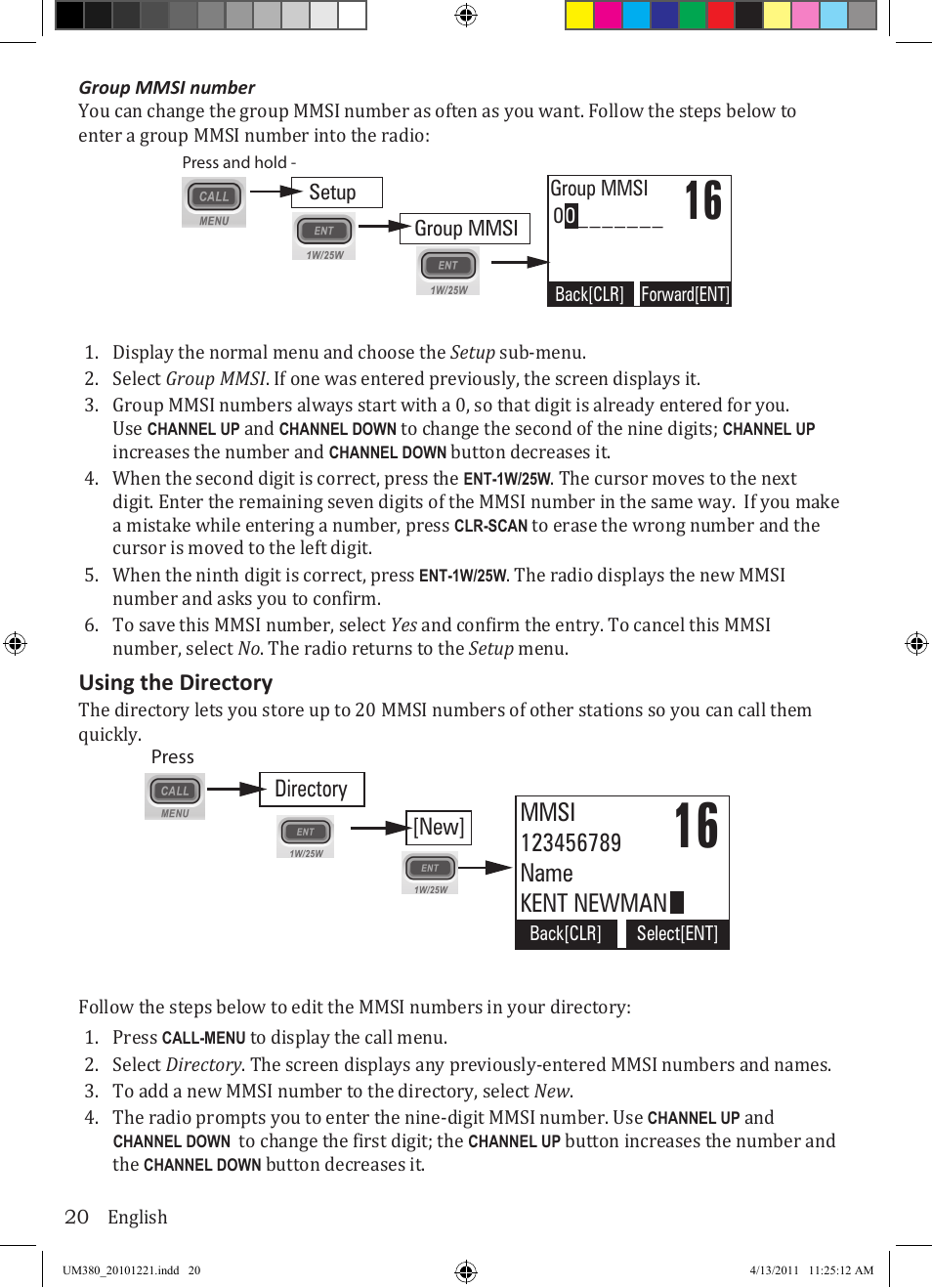 Uniden Waterproof DSC Marine Radio UM380 User Manual | Page 24 / 56
