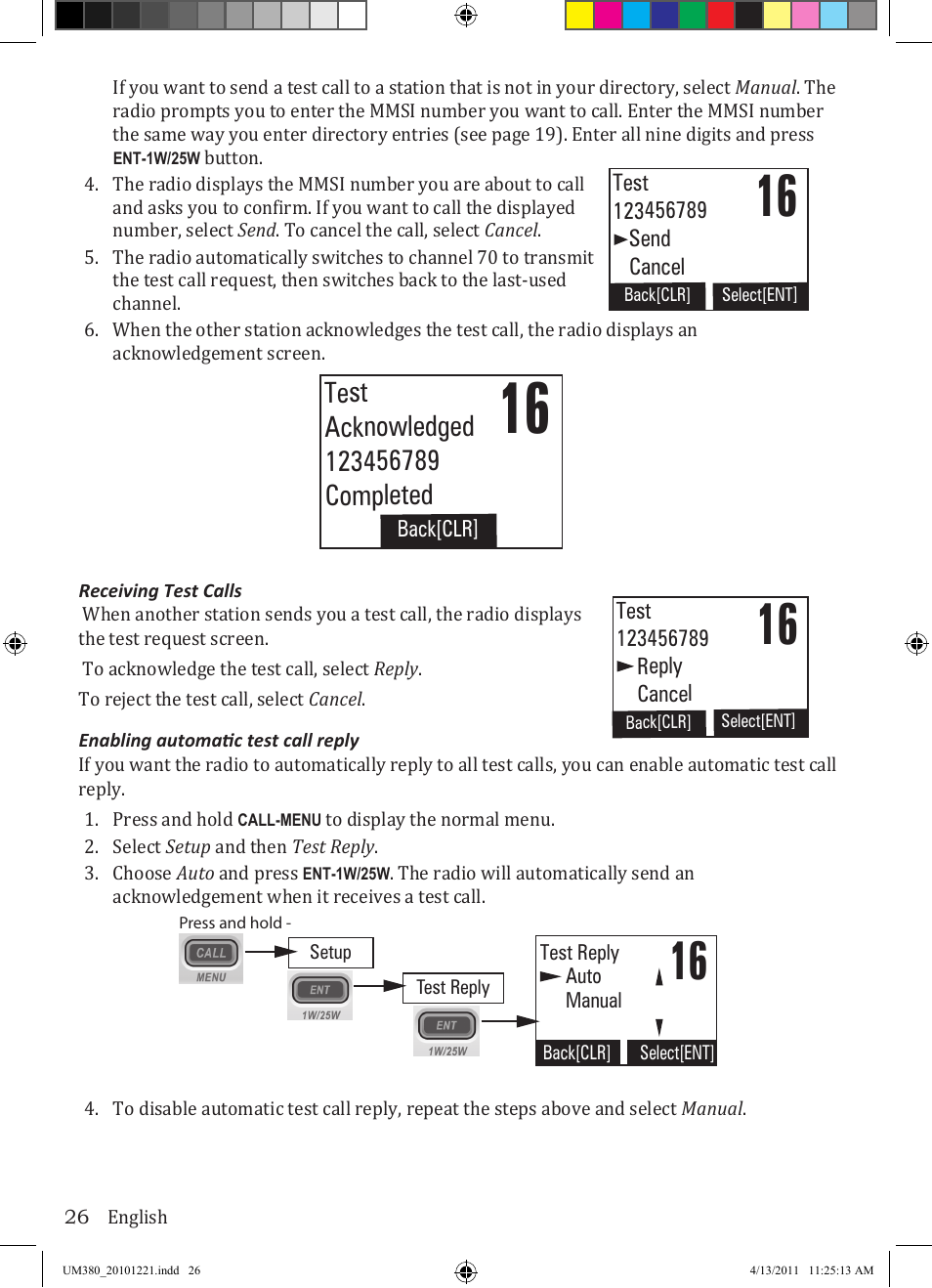 Uniden Waterproof DSC Marine Radio UM380 User Manual | Page 30 / 56