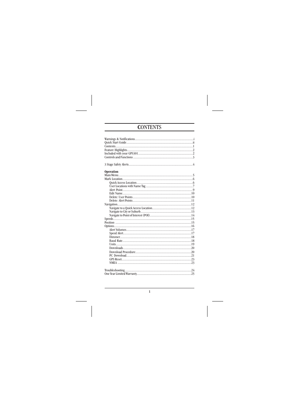 C ontents | Uniden 301 User Manual | Page 6 / 32