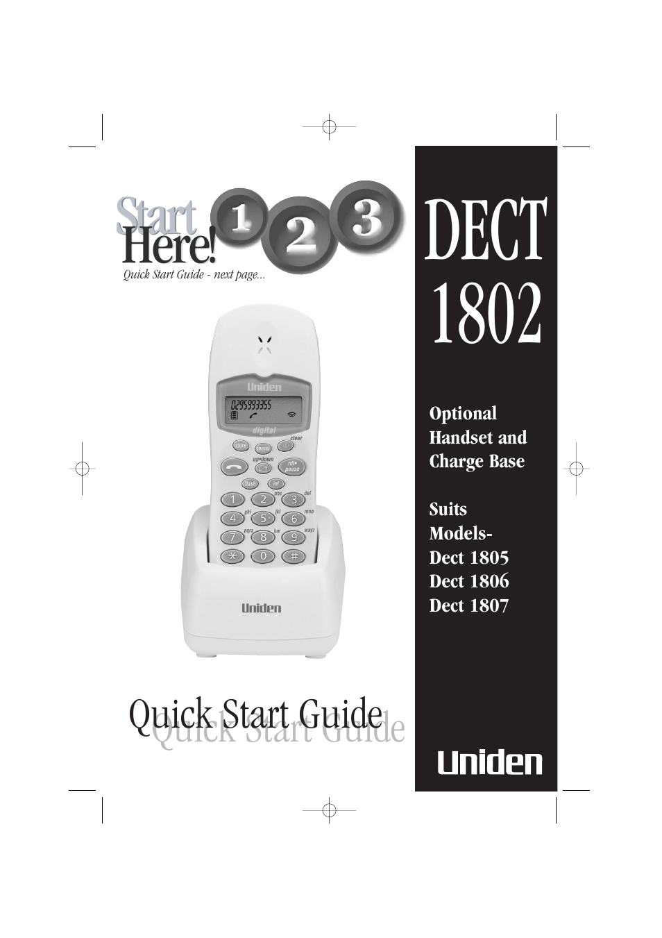 Uniden DECT1805 User Manual | 23 pages