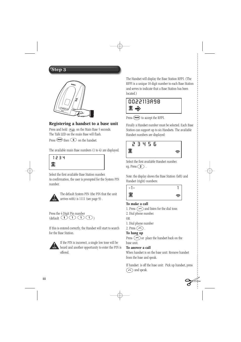 Uniden DECT1805 User Manual | Page 4 / 23