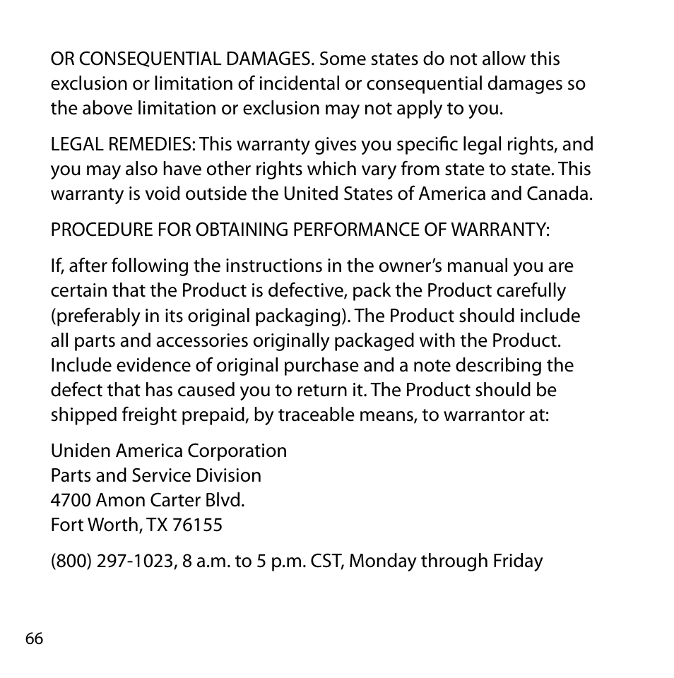 Uniden BC355N User Manual | Page 66 / 68