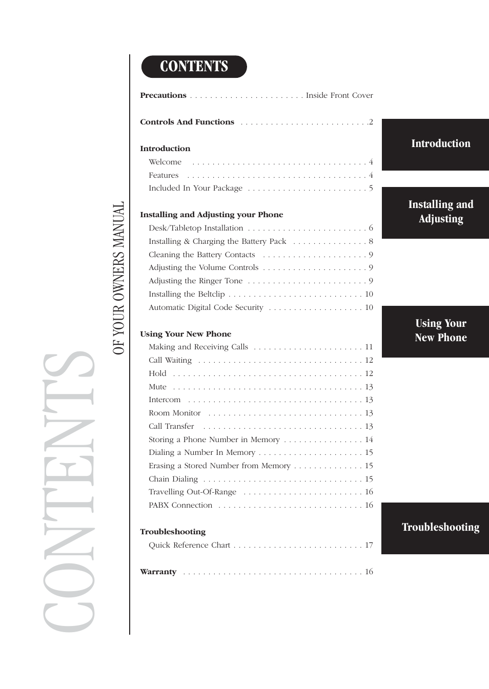 Uniden DG72 User Manual | Page 5 / 24